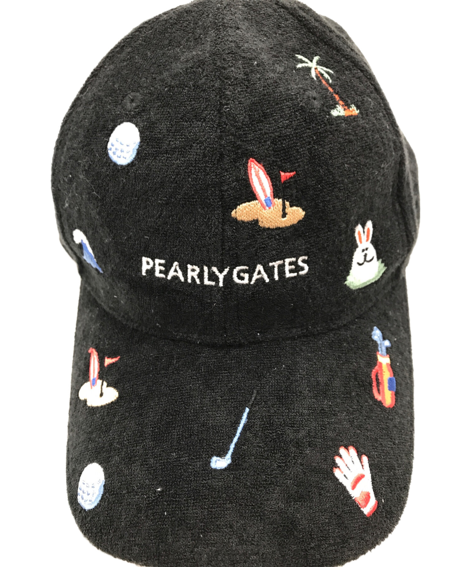 中古・古着通販】PEARLY GATES (パーリーゲイツ) 刺繍パイル地キャップ