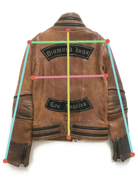 DIAMOND DOGS レザージャケット DIAMOND DOGS ダイアモンドドッグス□良品 2005年 USA製 ANARCHY