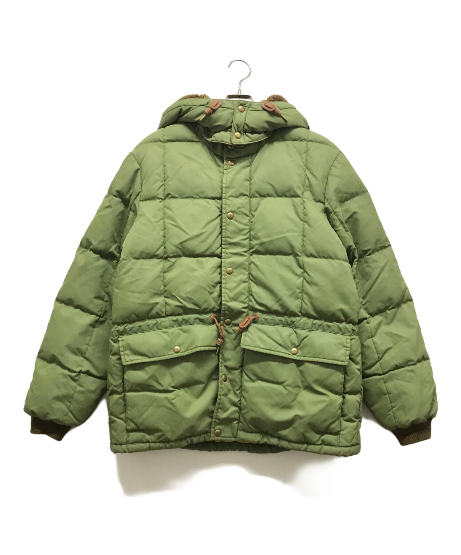 ダブルアールエル RRL キルテッド フーデッド ジャケット M グリーン 中古・古着通販】RRL (ダブルアールエル) キルテッドフーデッド