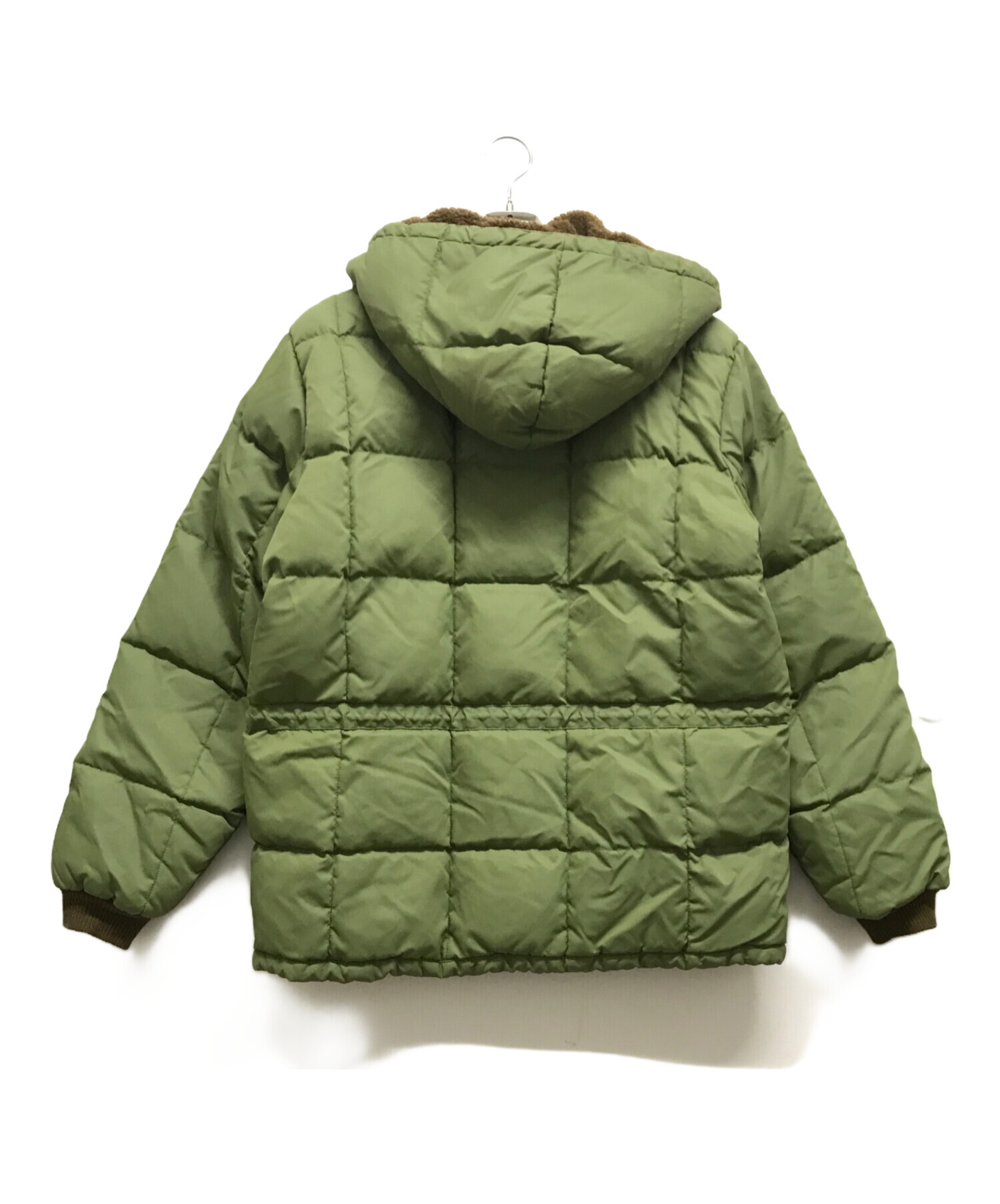 ダブルアールエル RRL キルテッド フーデッド ジャケット M グリーン 中古・古着通販】RRL (ダブルアールエル) キルテッドフーデッド