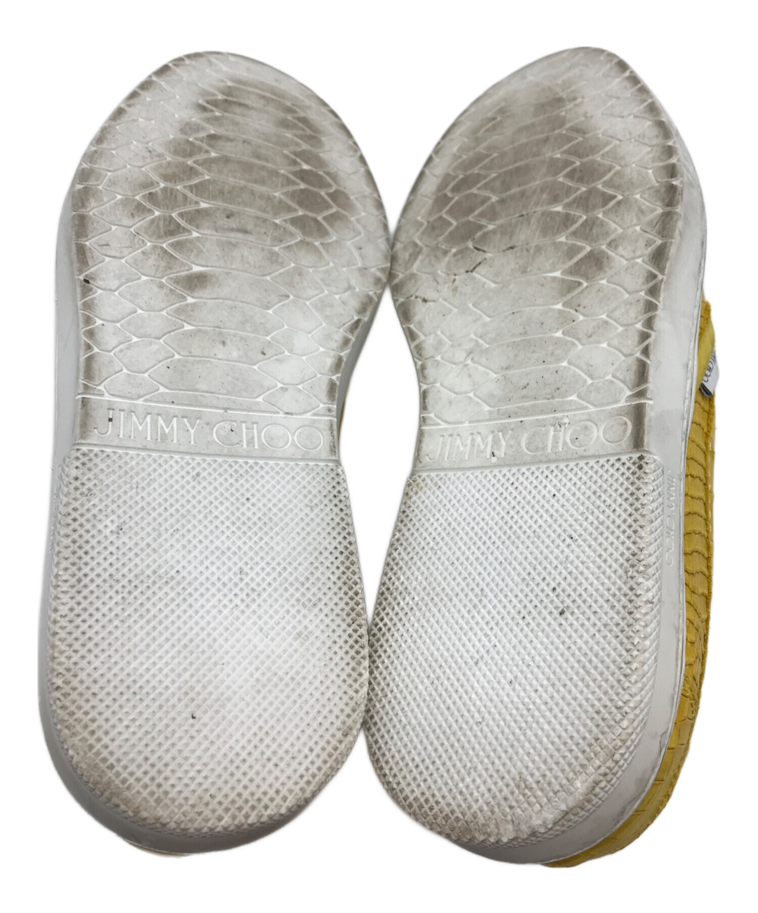 中古・古着通販】JIMMY CHOO (ジミーチュウ) スリッポン イエロー 