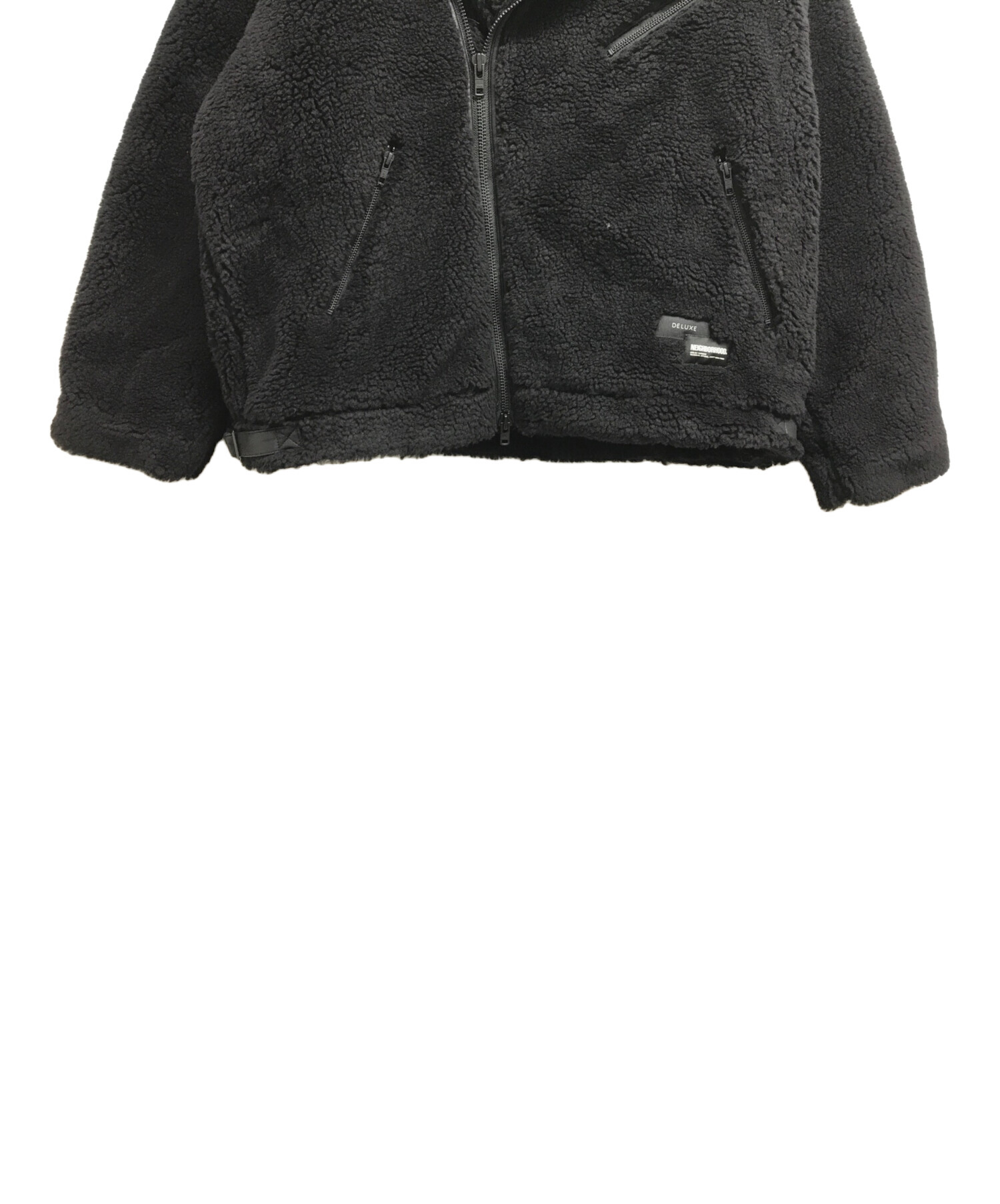 NEIGHBORHOOD × DELUXE(Deluxe Clothing) / ジャケット/L/ポリエステル/BLK/無地/23ADNH5000 中古・古着通販】Deluxe (デラックス) NEIGHBORHOOD (ネイバーフッド