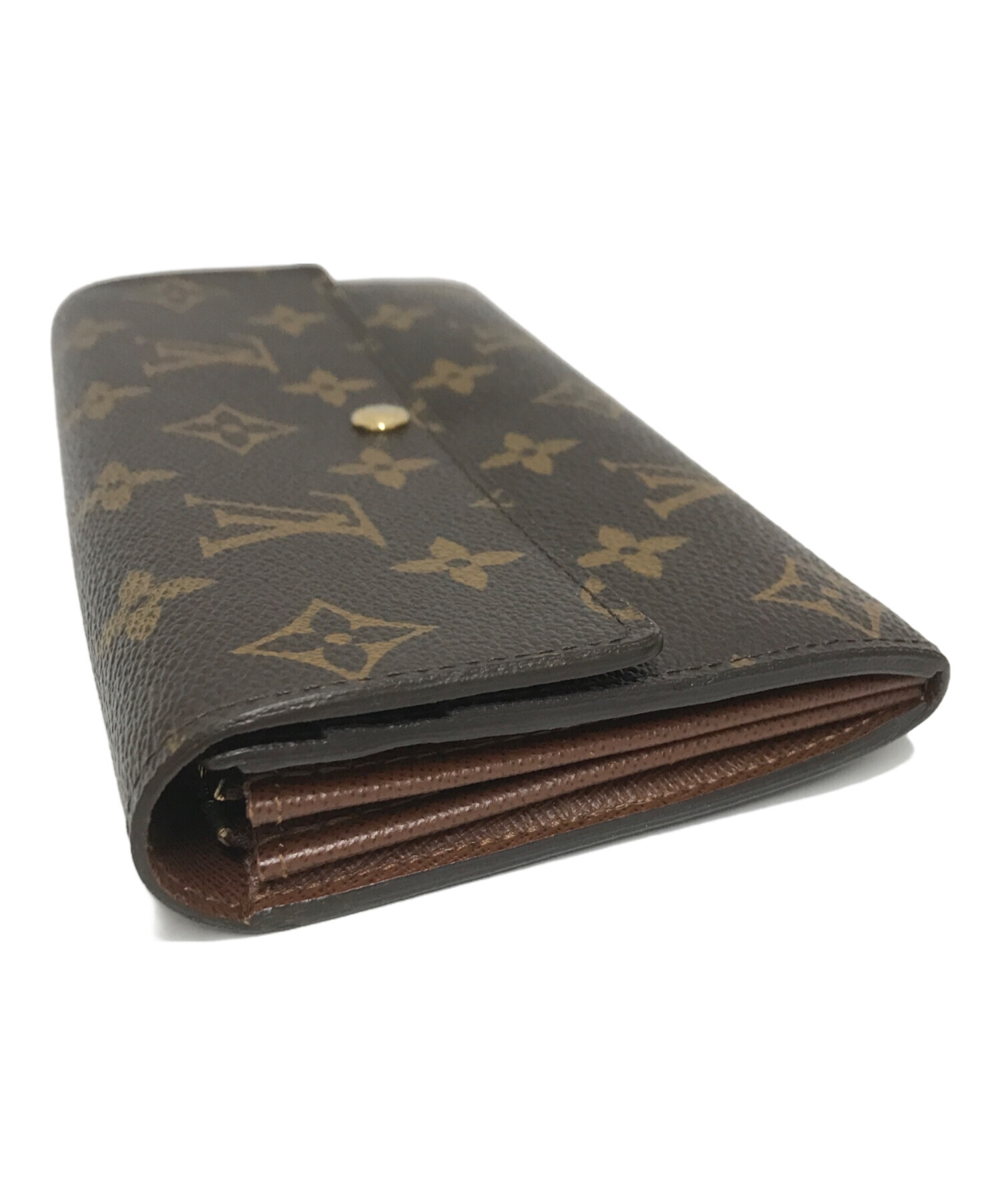 大*福様 Louis Vuitton 長財布 ダークブラウン 中古・古着通販】LOUIS VUITTON (ルイ ヴィトン) 長財布 ブラウン