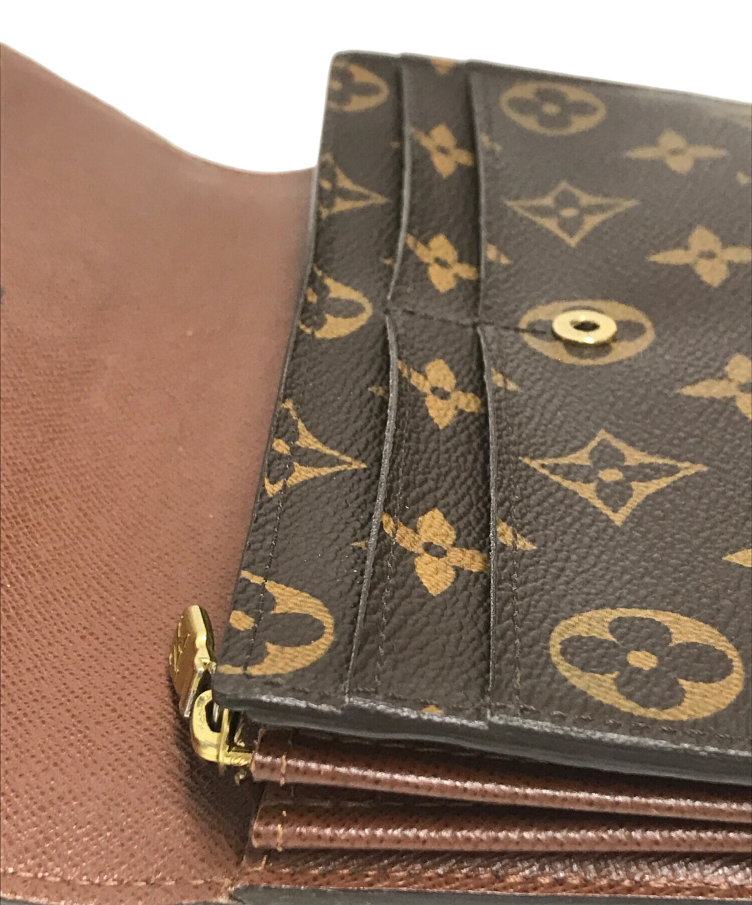 中古・古着通販】LOUIS VUITTON (ルイ ヴィトン) 長財布 ブラウン