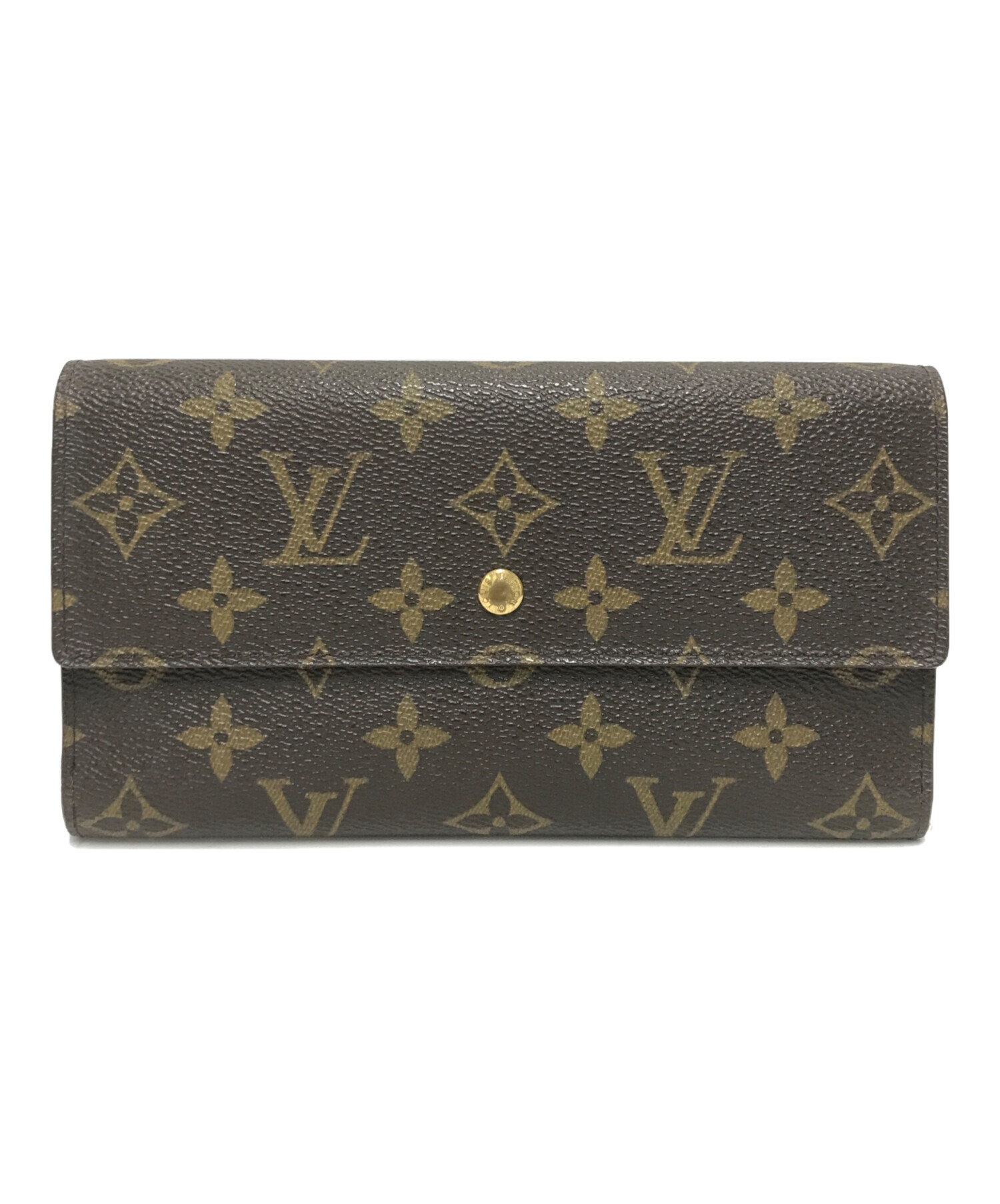 中古・古着通販】LOUIS VUITTON (ルイ ヴィトン) 3つ折り財布 ブラウン 