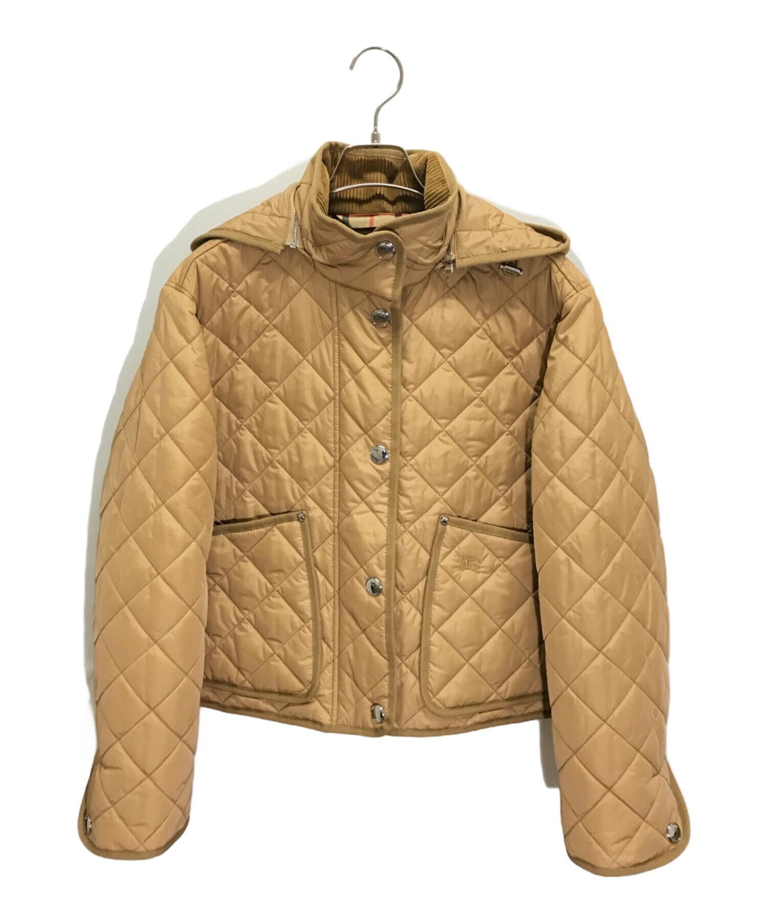 BURBERRY キルティングジャケット ブラウン キルティング ナイロン