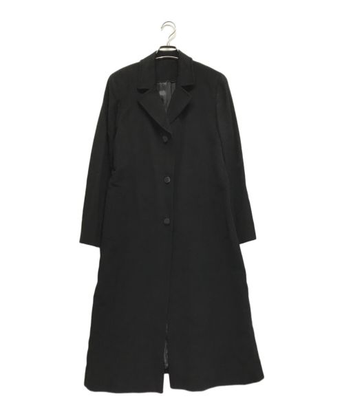 ヴィンテージ ユーズド 古着 カシミヤ チェスター コート 黒 中古・古着通販】USED (ユーズド) カシミヤコート ブラック