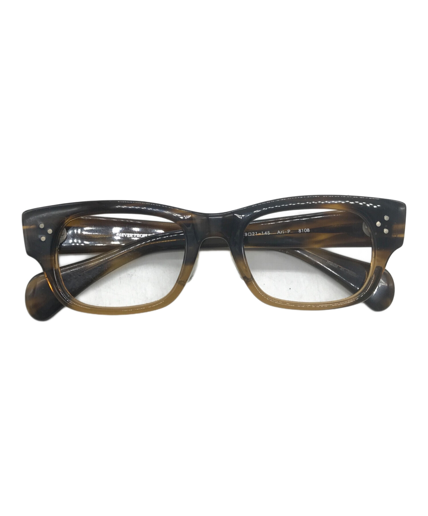 中古・古着通販】OLIVER PEOPLES (オリバーピープルズ) 眼鏡 ブラウン
