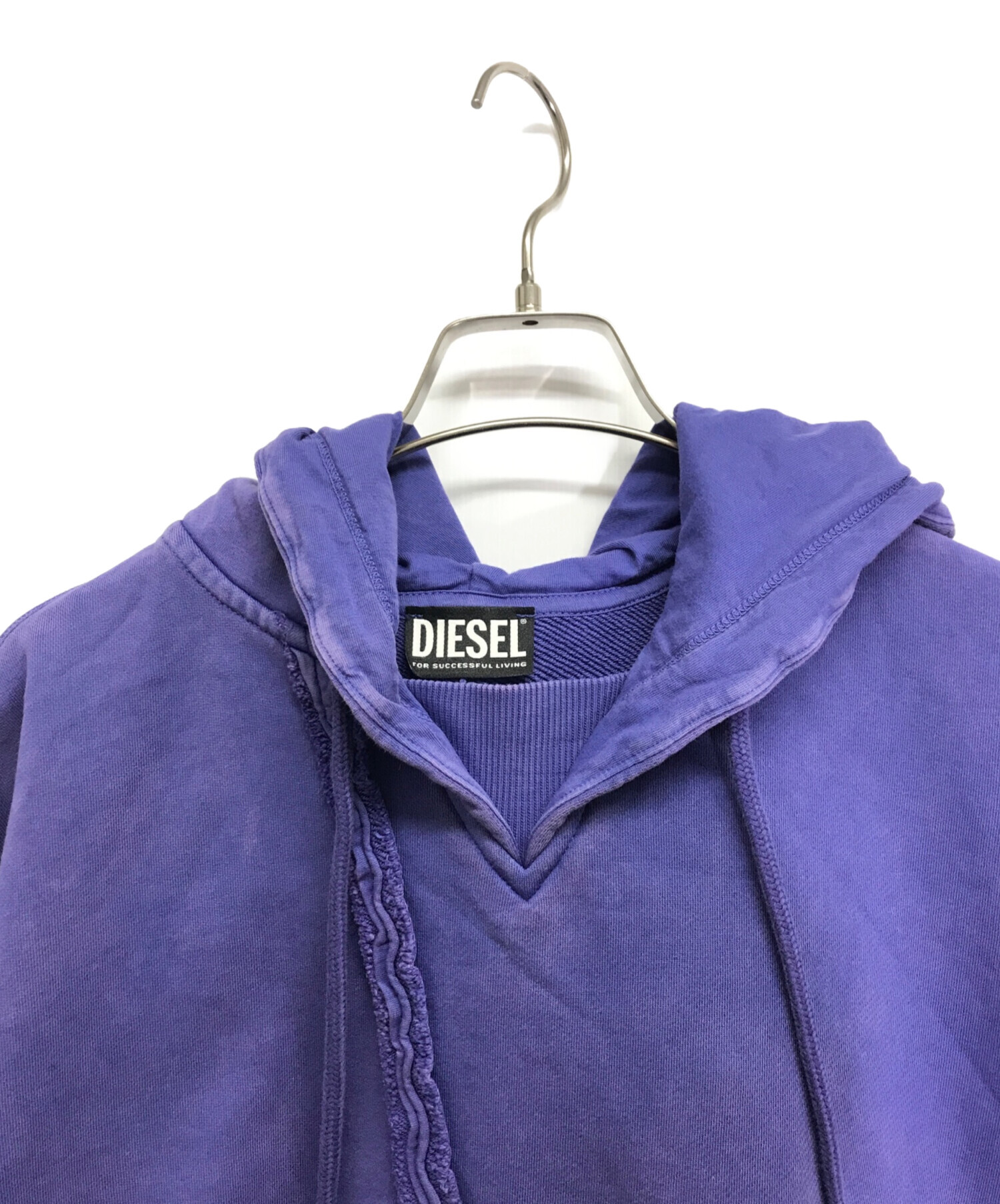 DIESEL / ディーゼル ◆F-MIKKY/プルオーバーパーカー/ムラ染め/パープル/タグ付き/M A04629 0JCAK 【レディース/ガールズ/LADY/女性/婦人】 レディースファッション【未使用】 [0220542164] 中古・古着通販】DIESEL (ディーゼル) F-MIKKYパーカー パープル