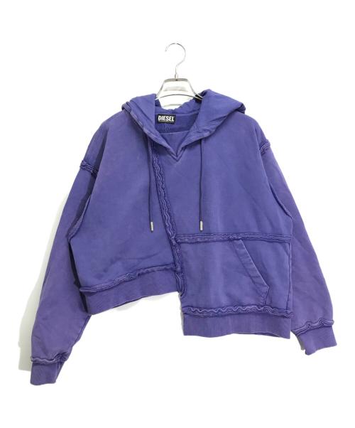 美品✨ DIESEL ｜ ディーゼル　コットンパーカー　Lサイズ　紫 DIESEL - 美品✨ DIESEL ｜ ディーゼル コットンパーカー Lサイズ 紫の