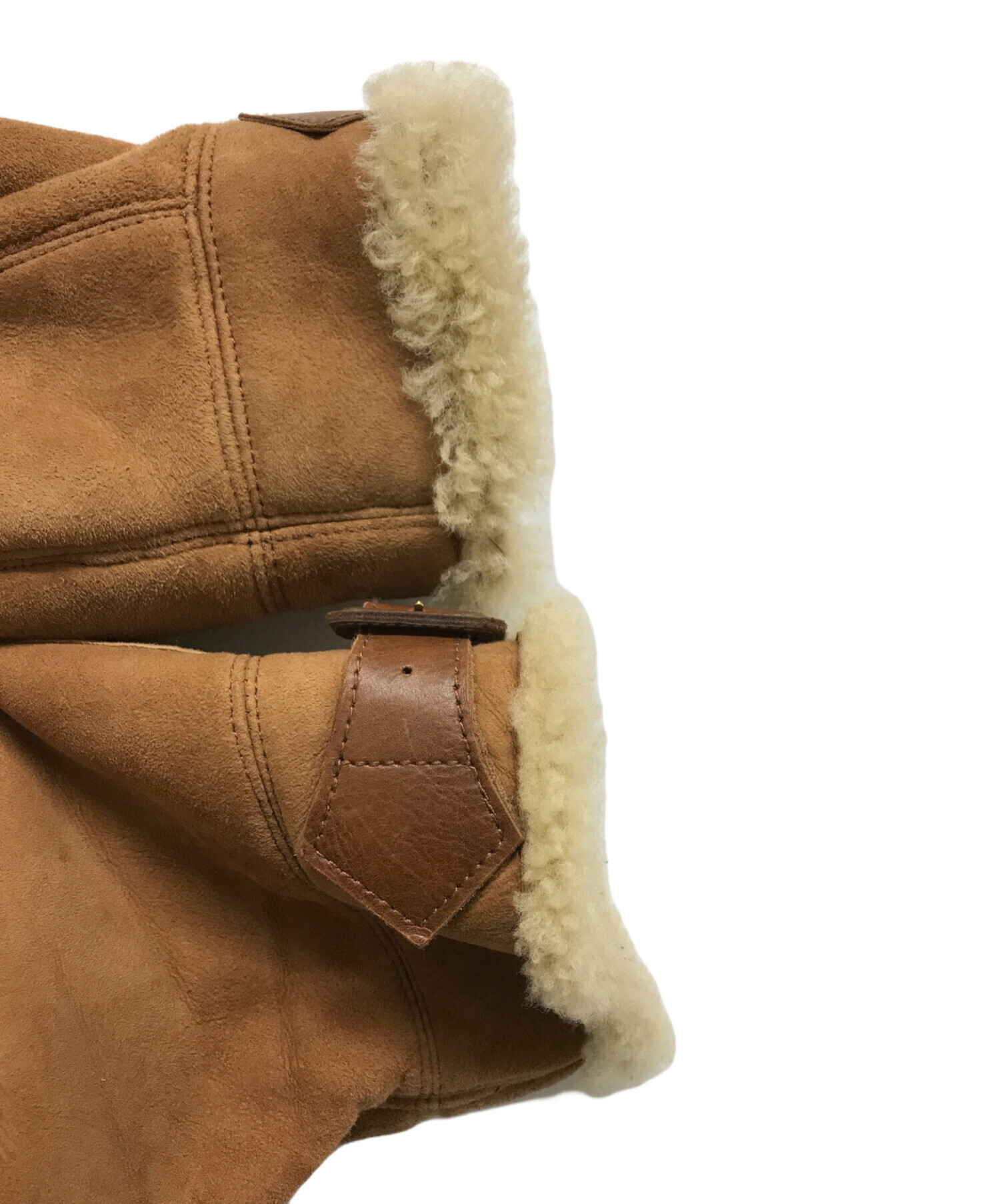 美品 ポールスミス コレクション ムートン ジャケット 羊革 茶 M Paul