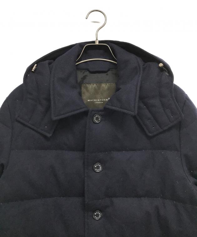 値下げ！MACKINTOSH ネイビー ダウンジャケット 42　ボタンロゴ入り 中古・古着通販】MACKINTOSH (マッキントッシュ) ダウンジャケット