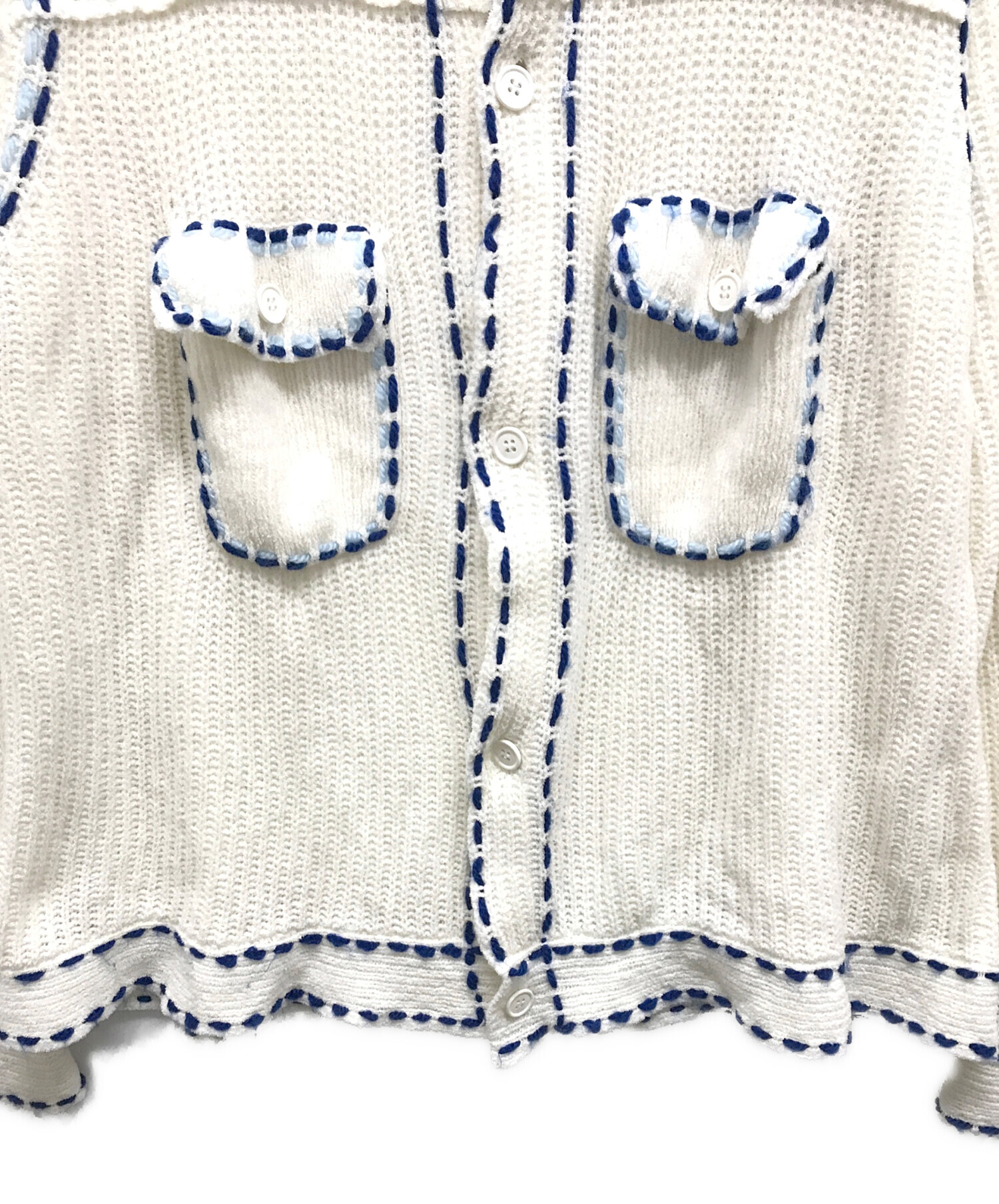 中古・古着通販】PHINGERIN (フィンガリン) PG1 Knit ホワイト サイズ