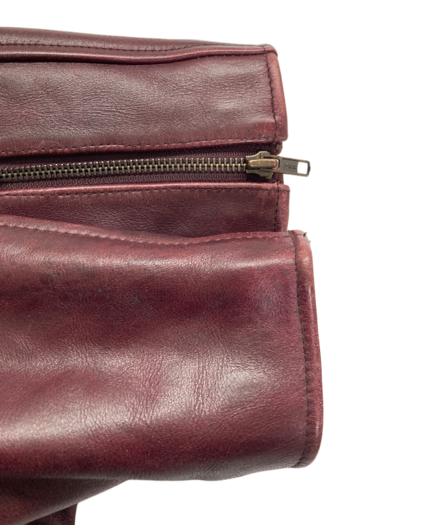 希少！！XL相当　FREEDOM ダブルライダースジャケット　ボルドー　40 希少！！XL相当 FREEDOM ダブルライダースジャケット ボルドー 40