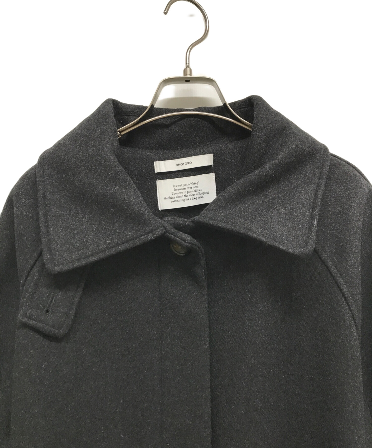 ジャケット・アウター OHOTORO Dublin Coat / charcoal gray Coat. ファッション OHOTORO Dublin Coat - チャコールグレー