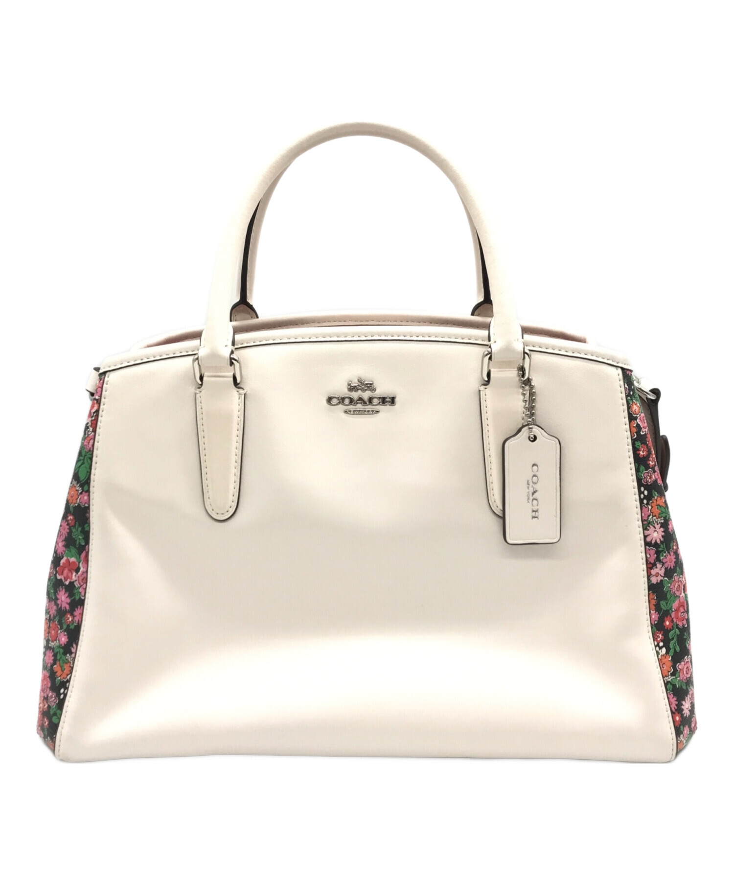 中古・古着通販】COACH (コーチ) 2WAYバッグ ホワイト｜ブランド・古着 