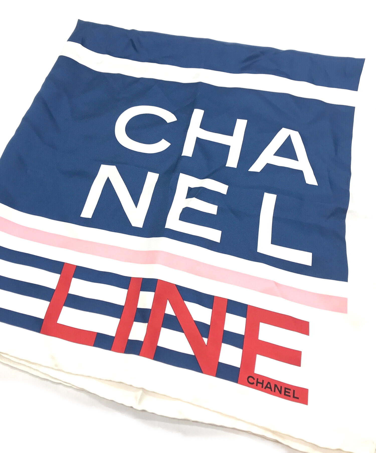 中古・古着通販】CHANEL (シャネル) シルクスカーフ ホワイト