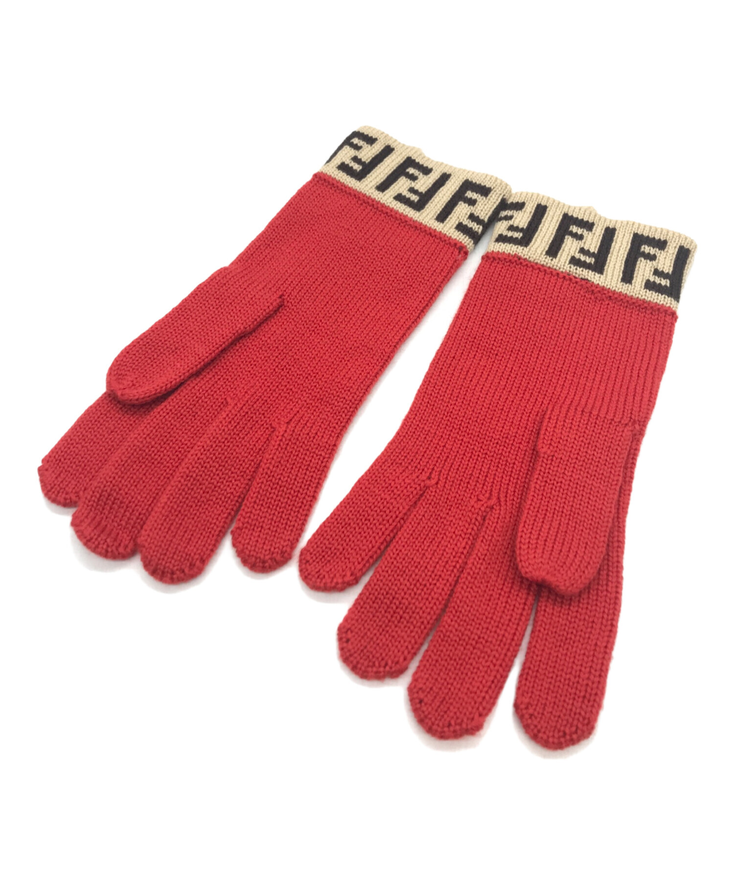 中古・古着通販】FENDI (フェンディ) 手袋 レッド｜ブランド・古着通販 