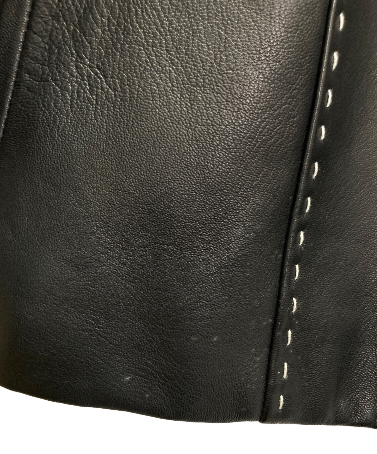 中古・古着通販】ESCADA (エスカーダ) レザージャケット ブラック