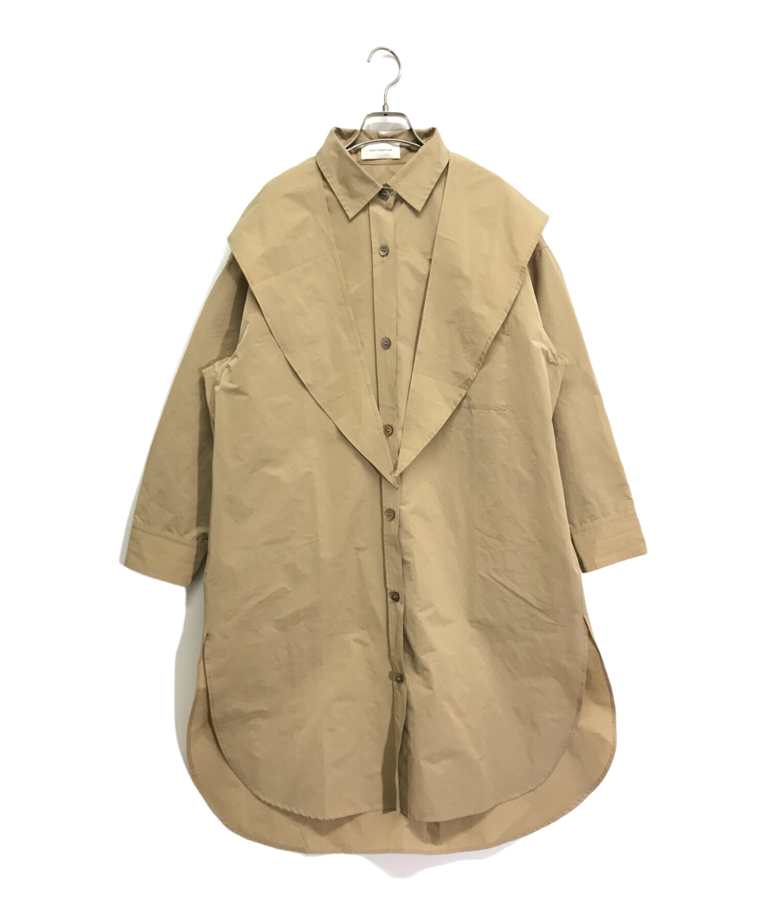 中古・古着通販】HERITANOVUM (ヘリテノーム) コート ベージュ サイズ 