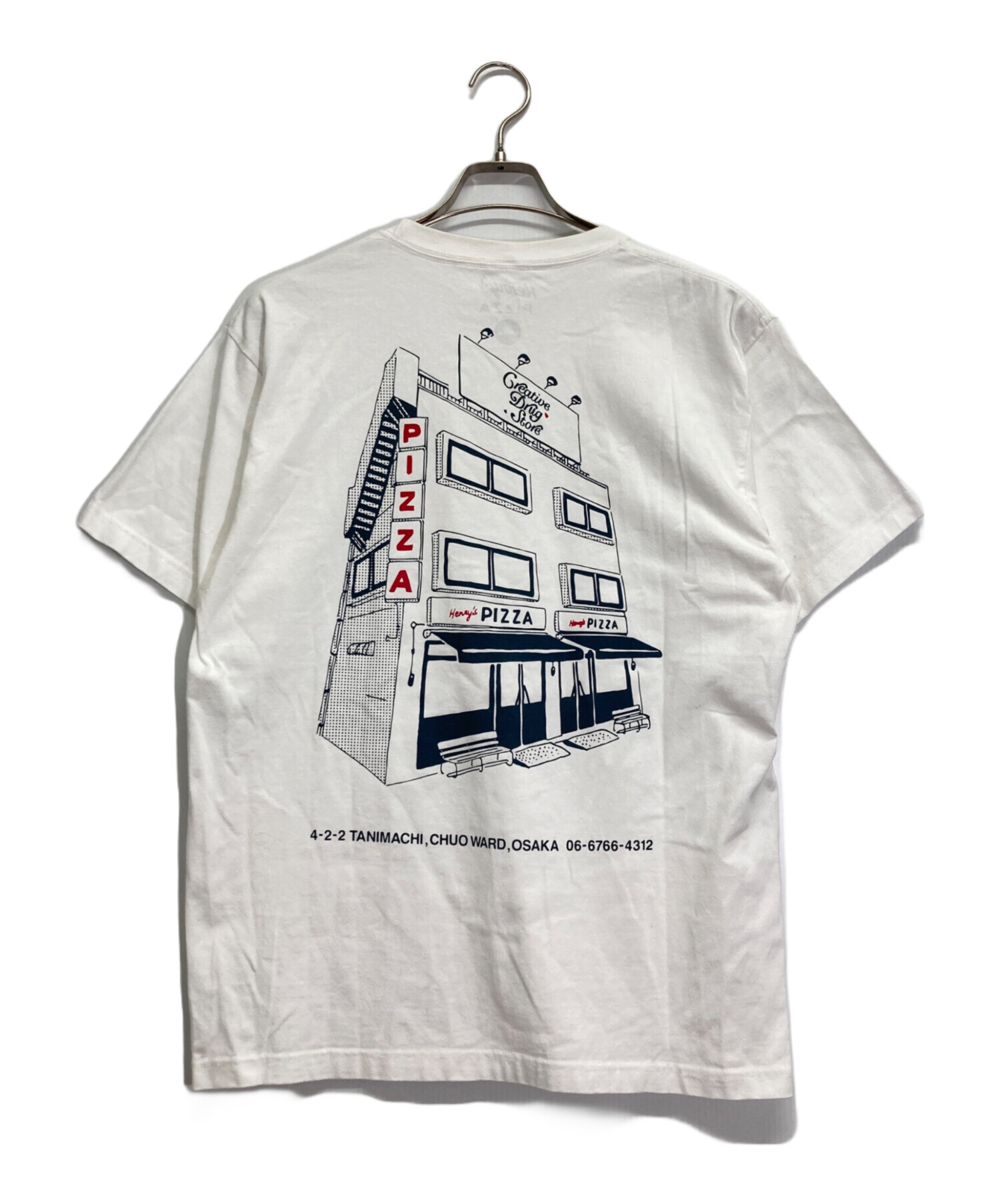 中古・古着通販】henry's pizza (ヘンリーズピザ) Tシャツ ホワイト