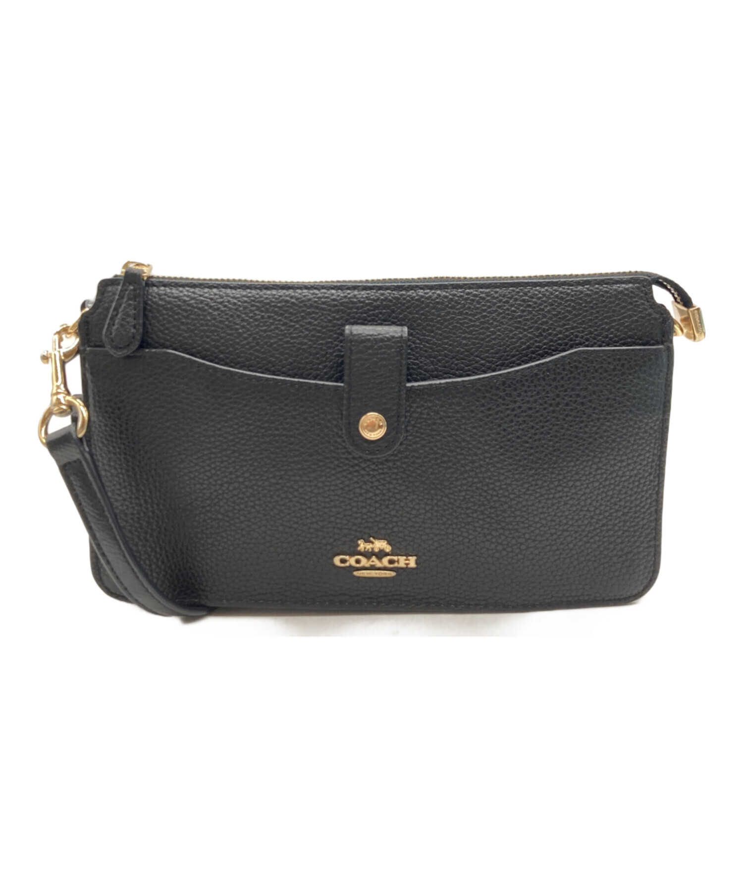 良品 COACH コーチ ミニシグネチャー セミショルダーバッグ 6026 ブラック レディース 古着 中古 USED メルカリ