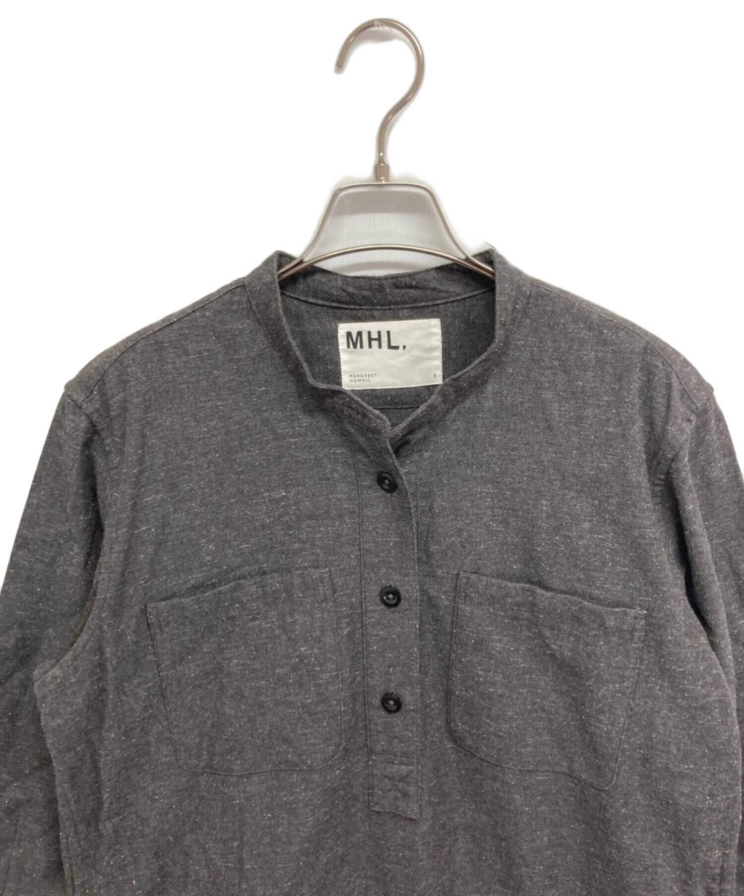 中古・古着通販】MHL (エムエイチエル) ウールコットンシャツ 中古・古着通販】MHL (エムエイチエル) ウールコットンシャツ
