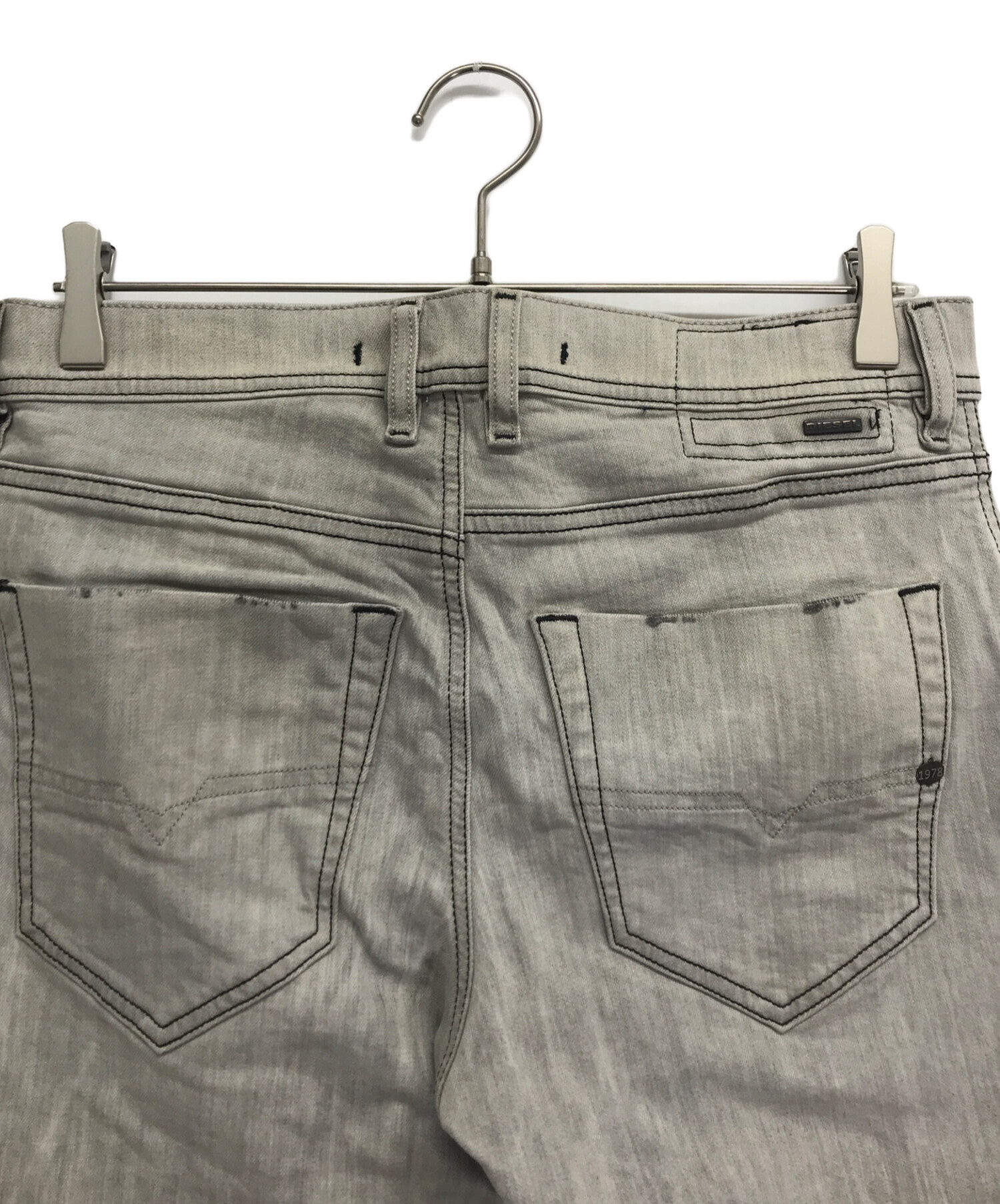 中古・古着通販】DIESEL (ディーゼル) デニムパンツ グレー サイズ:W29 