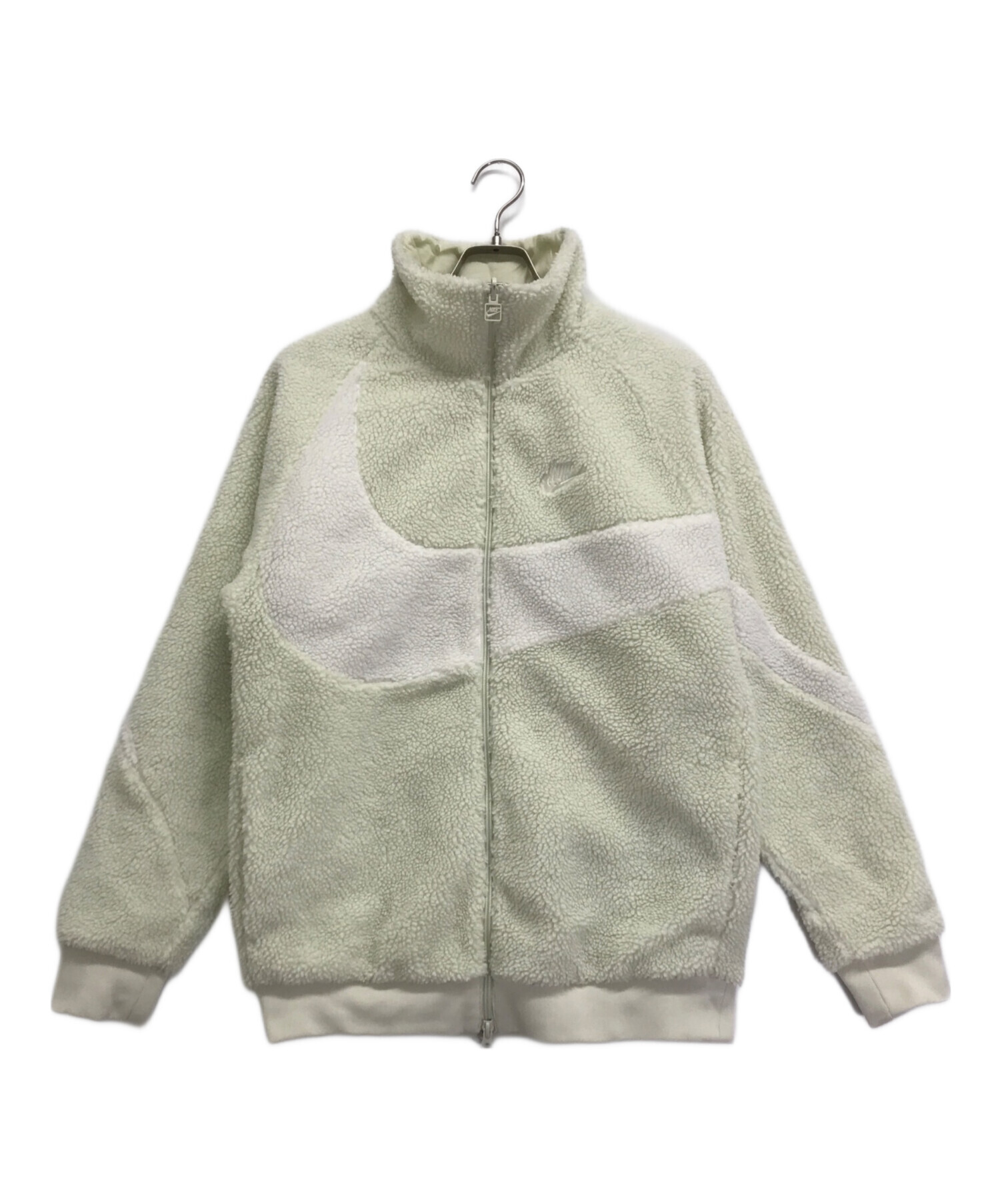 中古・古着通販】NIKE (ナイキ) リバーシブルボアジャケット ホワイト 