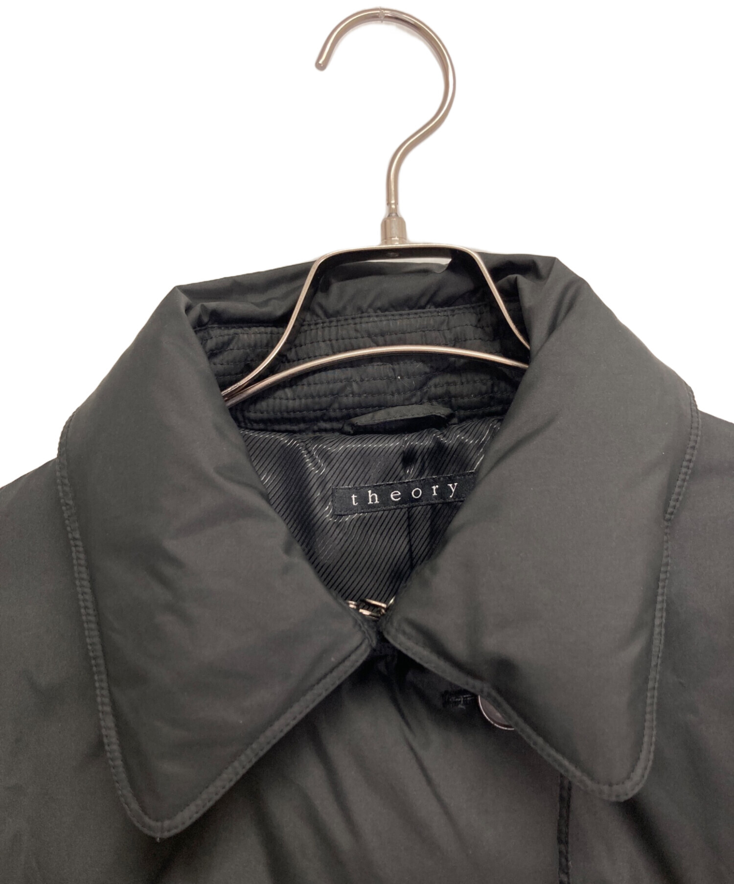 中古・古着通販】theory (セオリー) ダウンコート ブラック サイズ:2 
