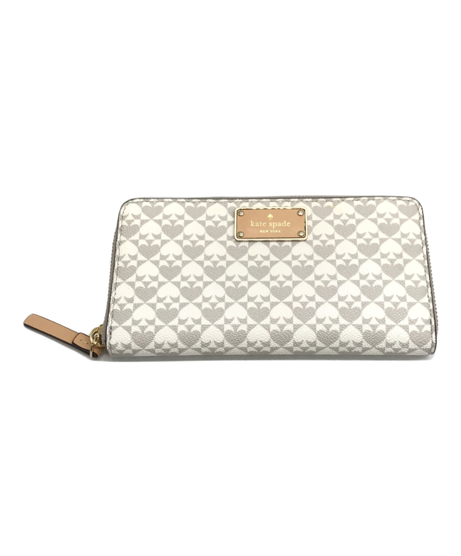 中古・古着通販】Kate Spade (ケイトスペード) 長財布 ベージュ 