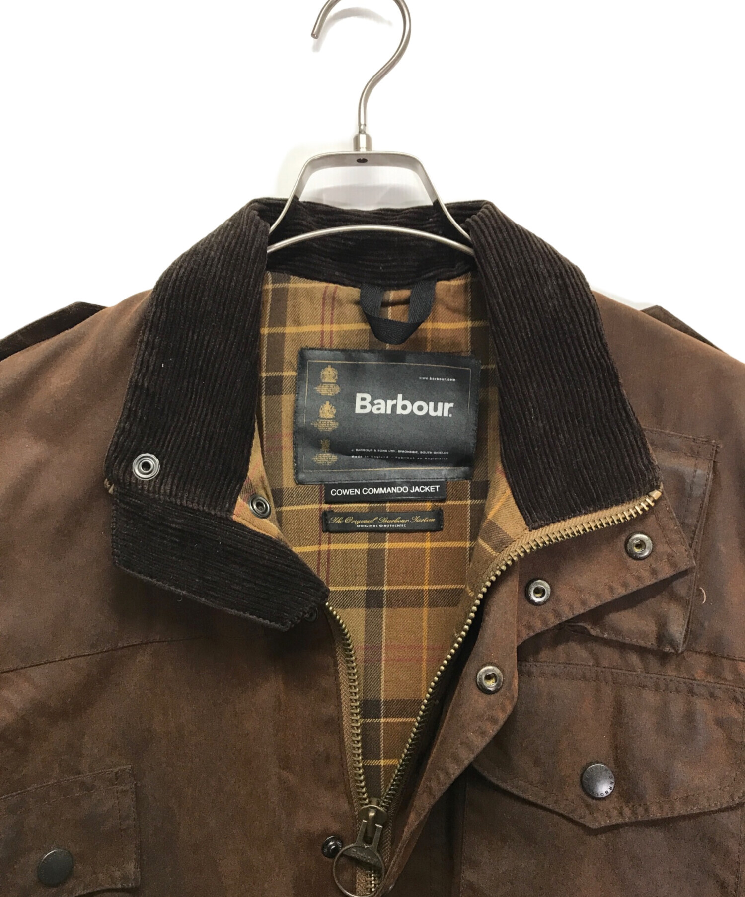 中古・古着通販】Barbour (バブアー) COMMANDO JACKET ブラウン サイズ 