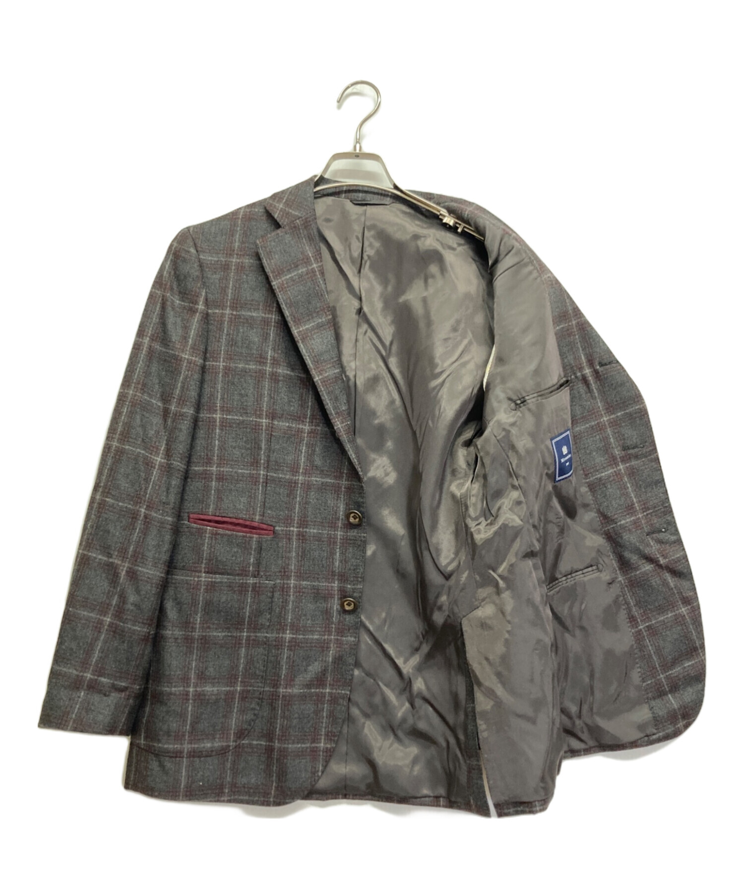 中古・古着通販】MITSUMINE (ミツミネ) 段返り3Bチェックテーラード