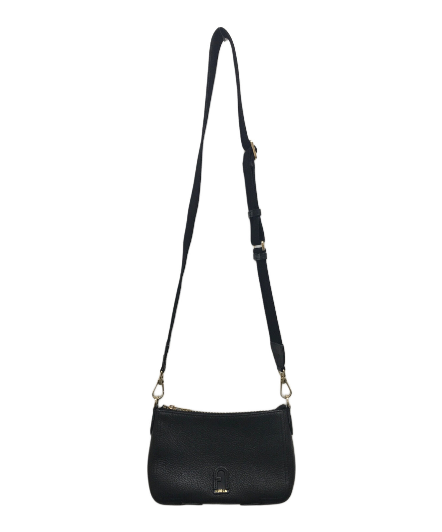 中古・古着通販】FURLA (フルラ) アテナショルダーバッグ ブラック