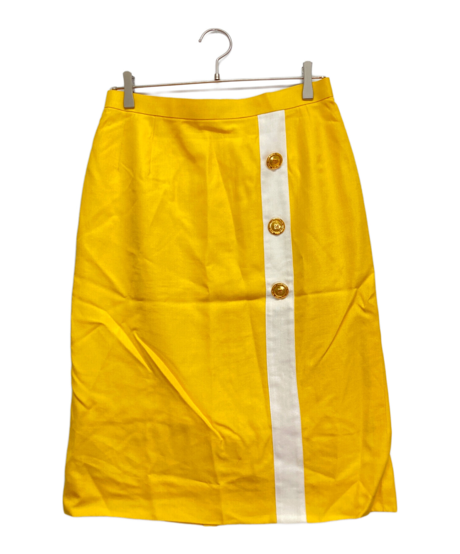 ジバンシィ　ヴィンテージ　セットアップ　スカート　金ボタン　ノーカラージャケット ジバンシィ ヴィンテージ セットアップ スカート 金ボタン ノーカラー