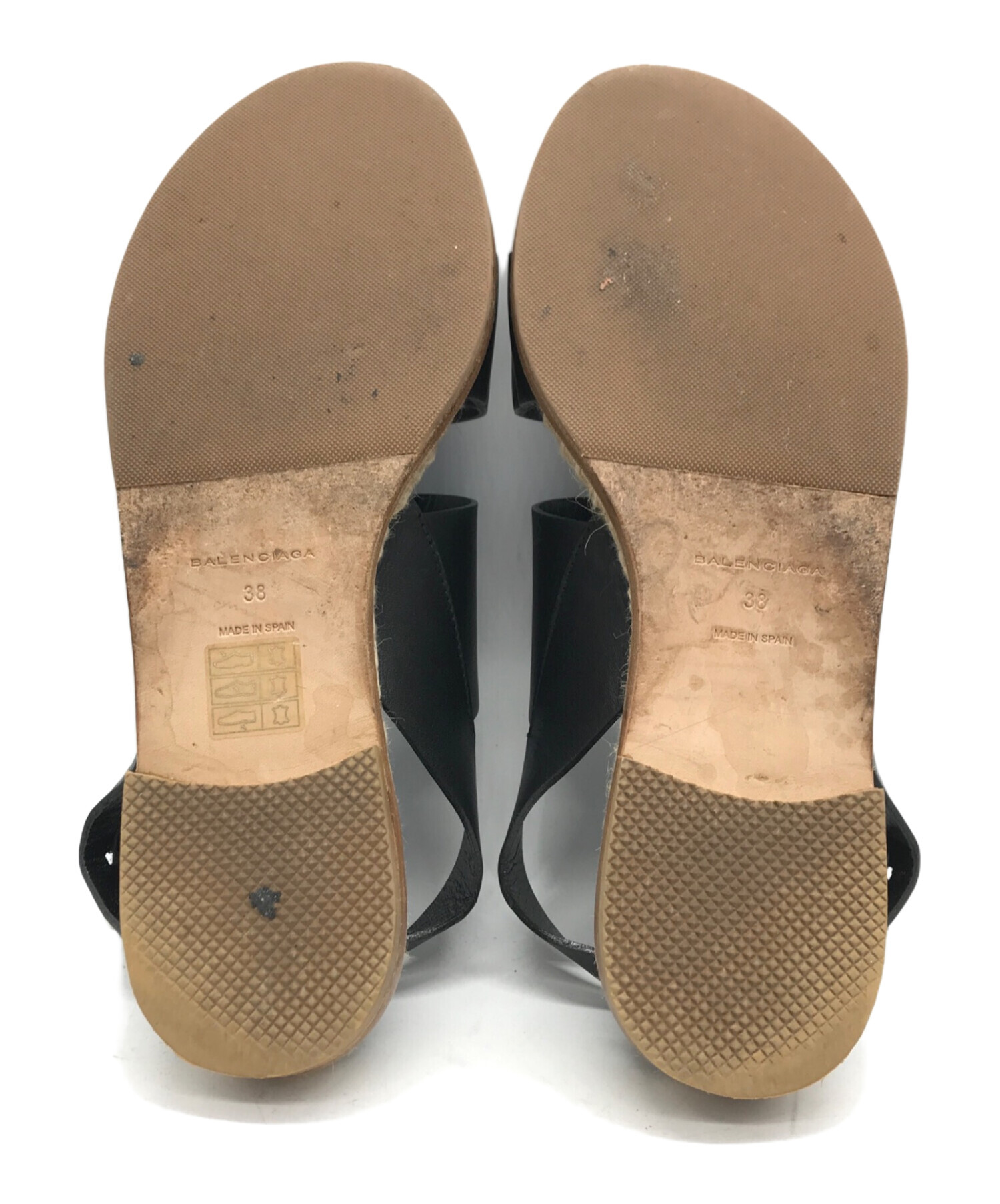 中古・古着通販】BALENCIAGA (バレンシアガ) ウェッジソールサンダル 