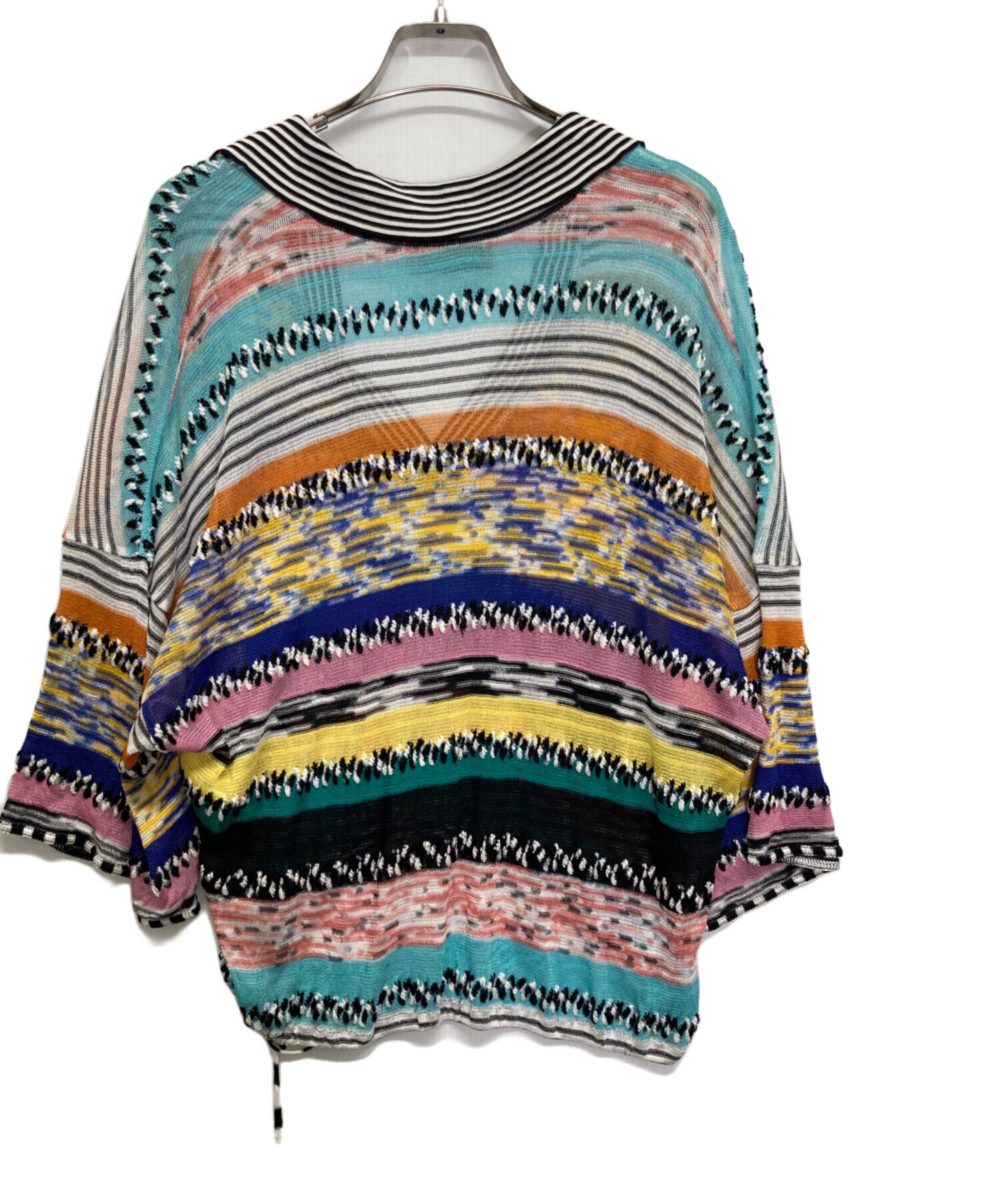 中古・古着通販】MISSONI (ミッソーニ) ニットポロシャツ レインボー