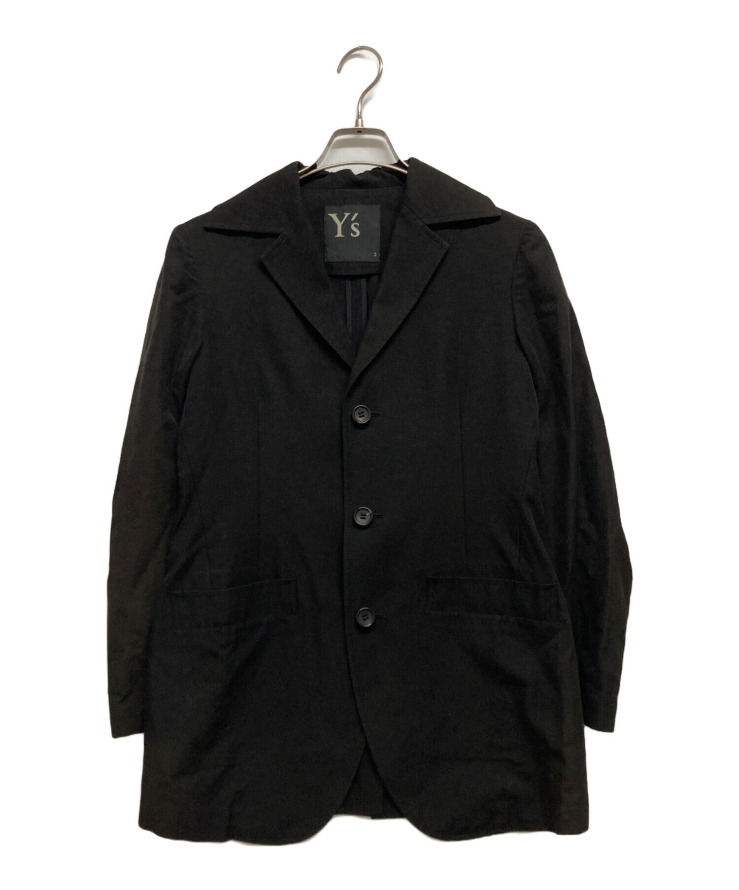 中古・古着通販】Y's (ワイズ) ジャケット ブラック サイズ:2