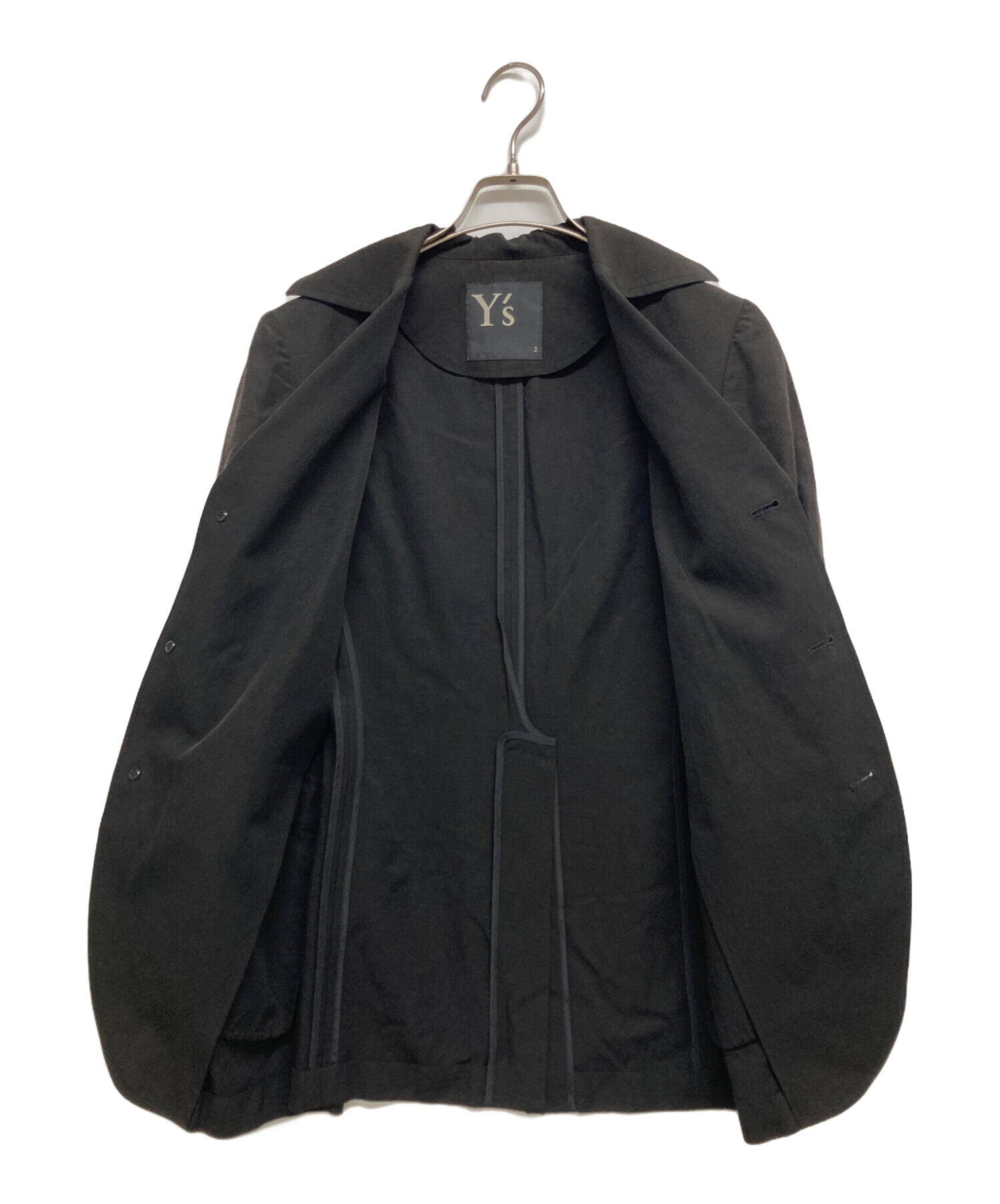 中古・古着通販】Y's (ワイズ) ジャケット ブラック サイズ:2