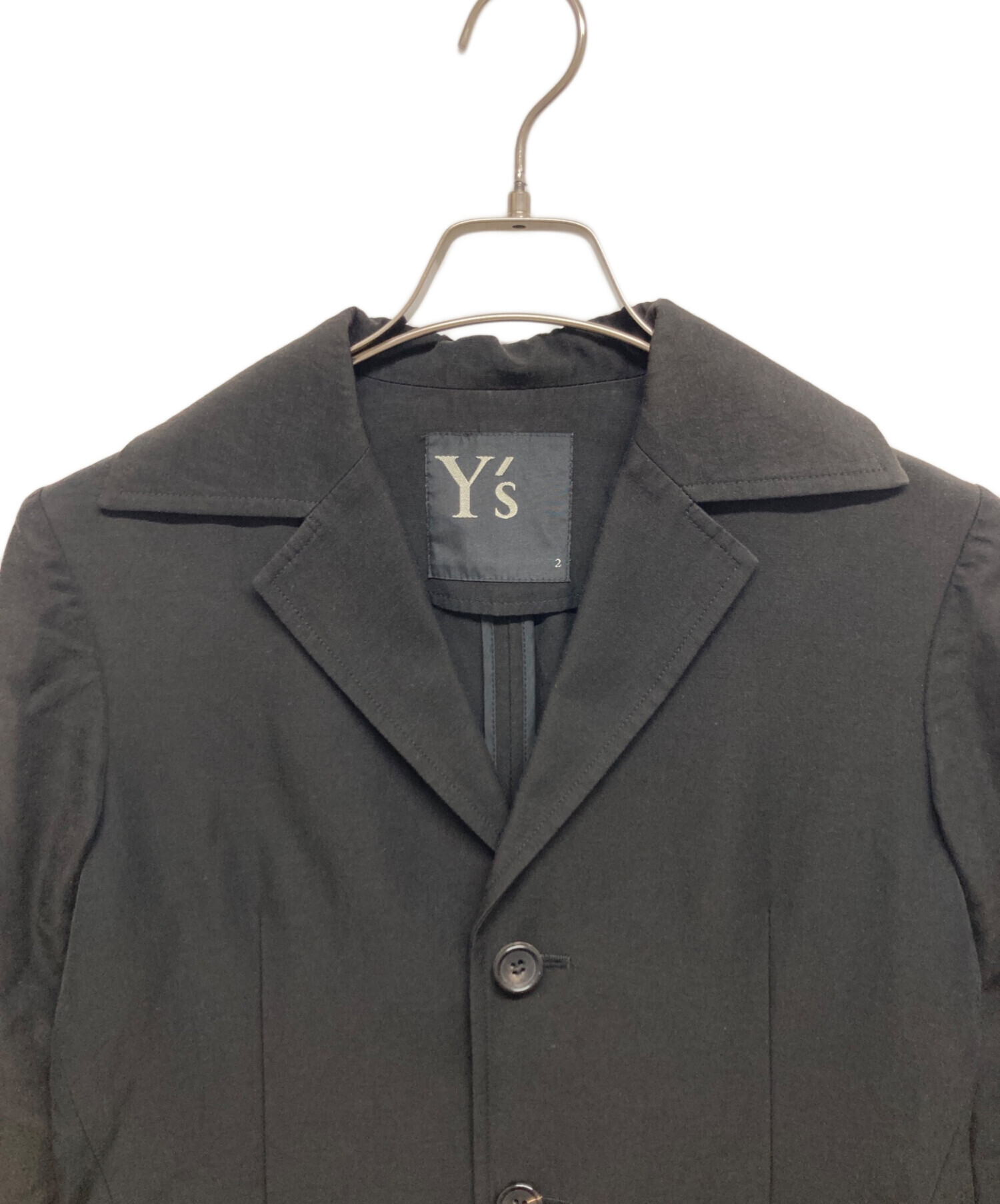 中古・古着通販】Y's (ワイズ) ジャケット ブラック サイズ:2