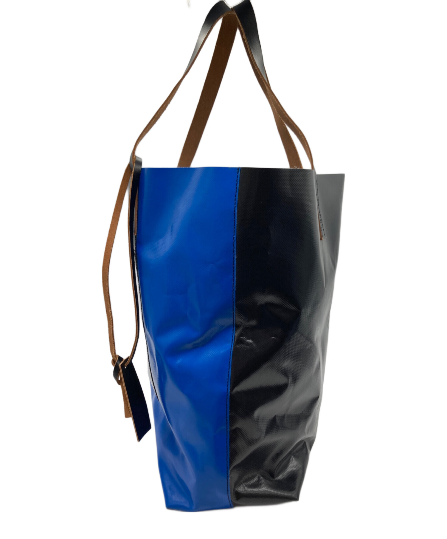 中古・古着通販】MARNI (マルニ) トートバッグ ブルー×ブラック 