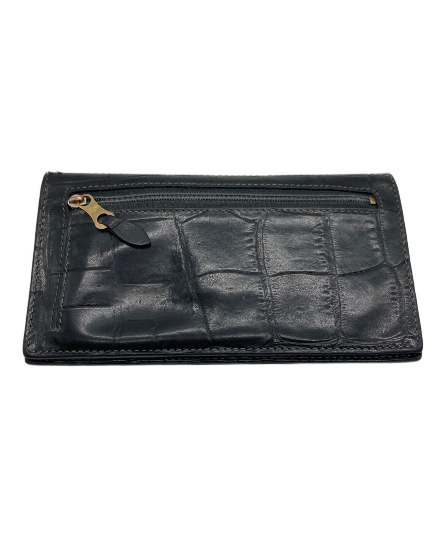 中古・古着通販】IL BISONTE (イル ビゾンテ) 長財布 ブラック 