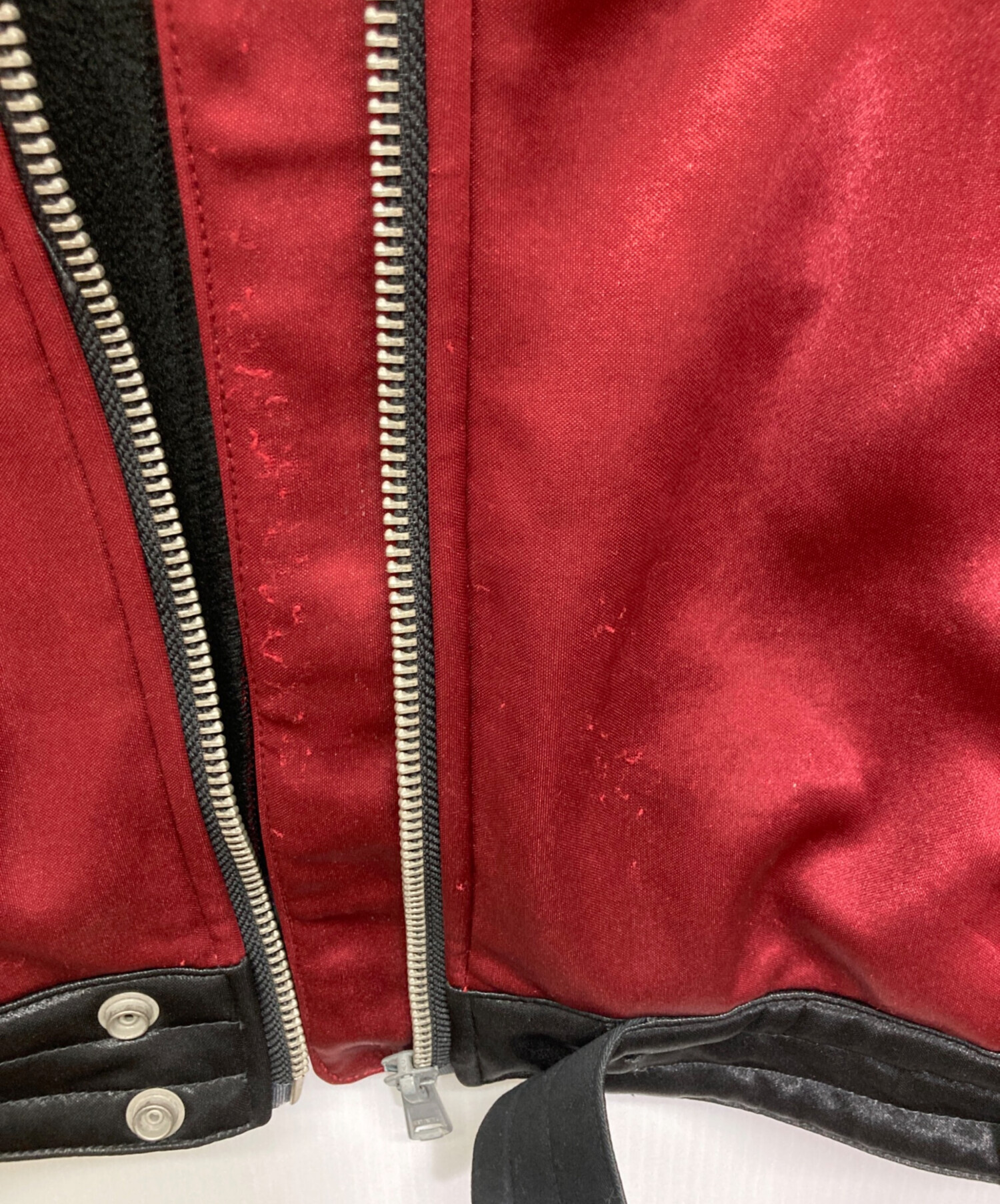 中古・古着通販】VANSON (バンソン) ライダースジャケット レッド