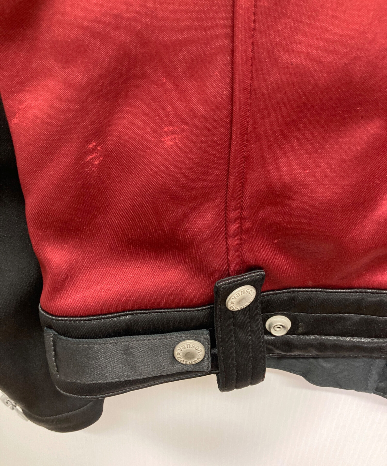 中古・古着通販】VANSON (バンソン) ライダースジャケット レッド