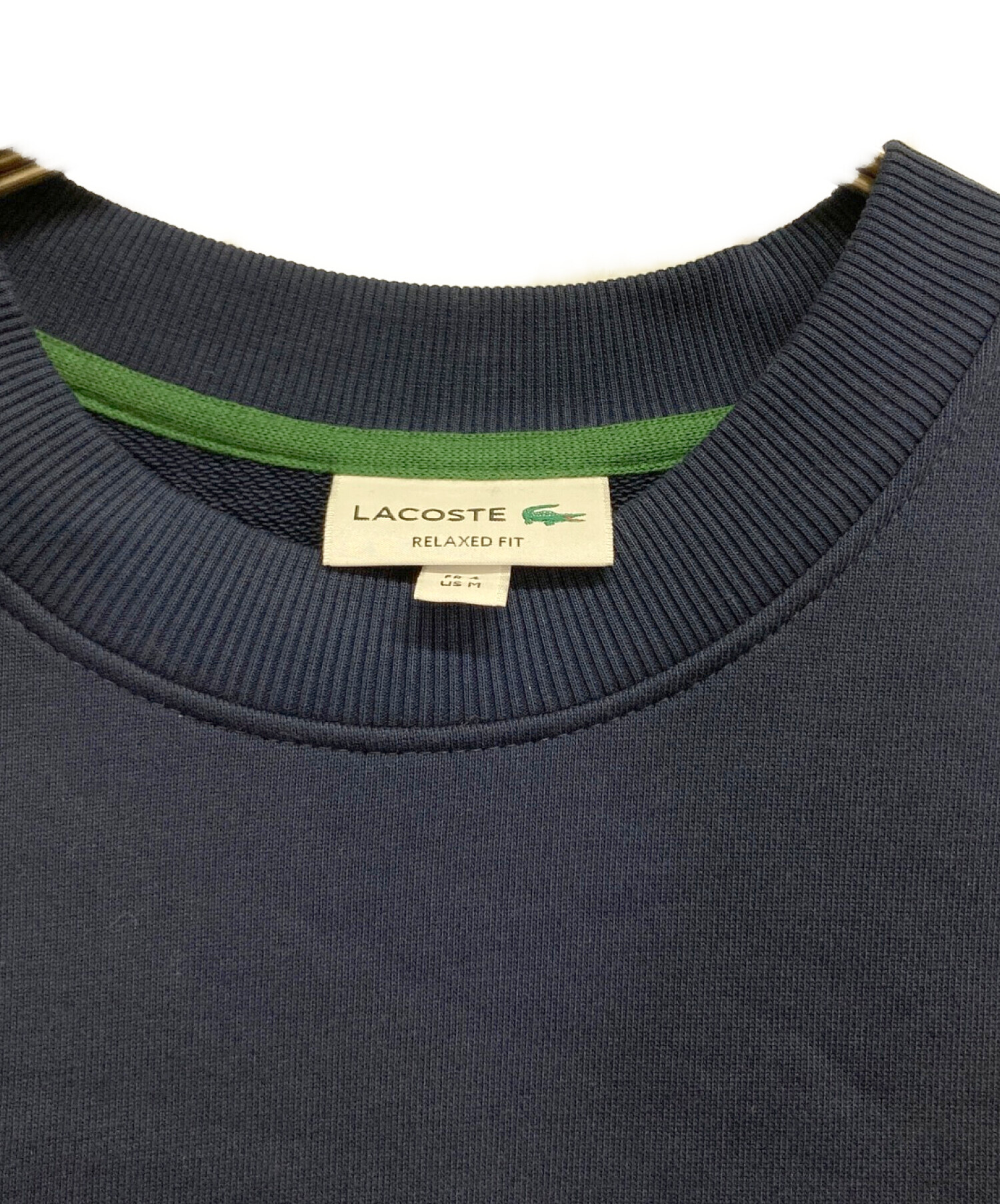 LACOSTE Vガゼット スウェット トレーナー 3 総柄 希少 レア 古着