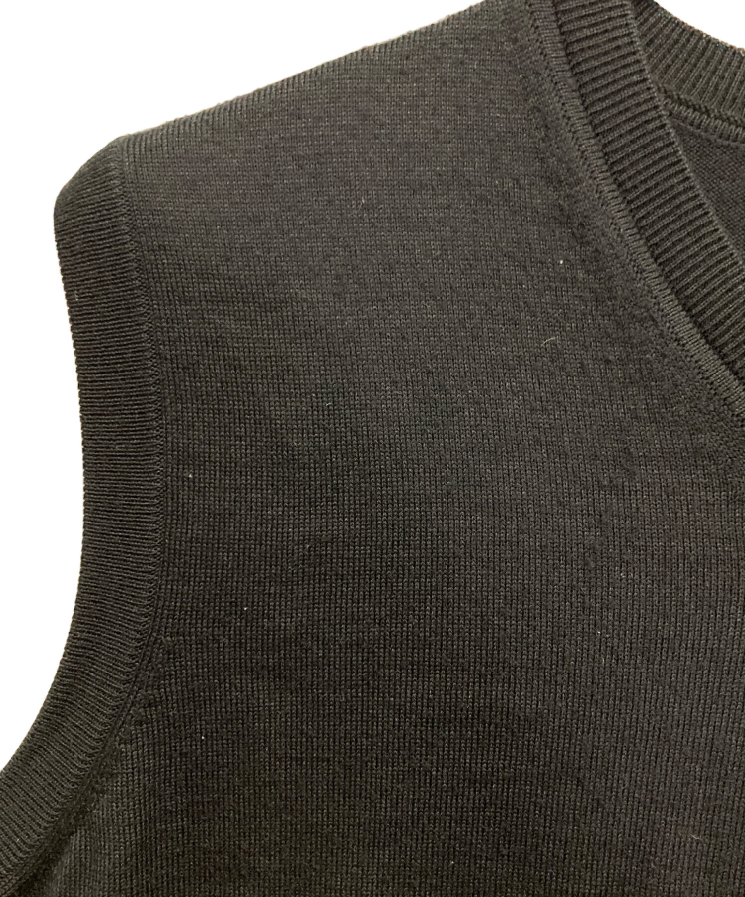 中古・古着通販】LACOSTE (ラコステ) ニットベスト ブラック サイズ:L