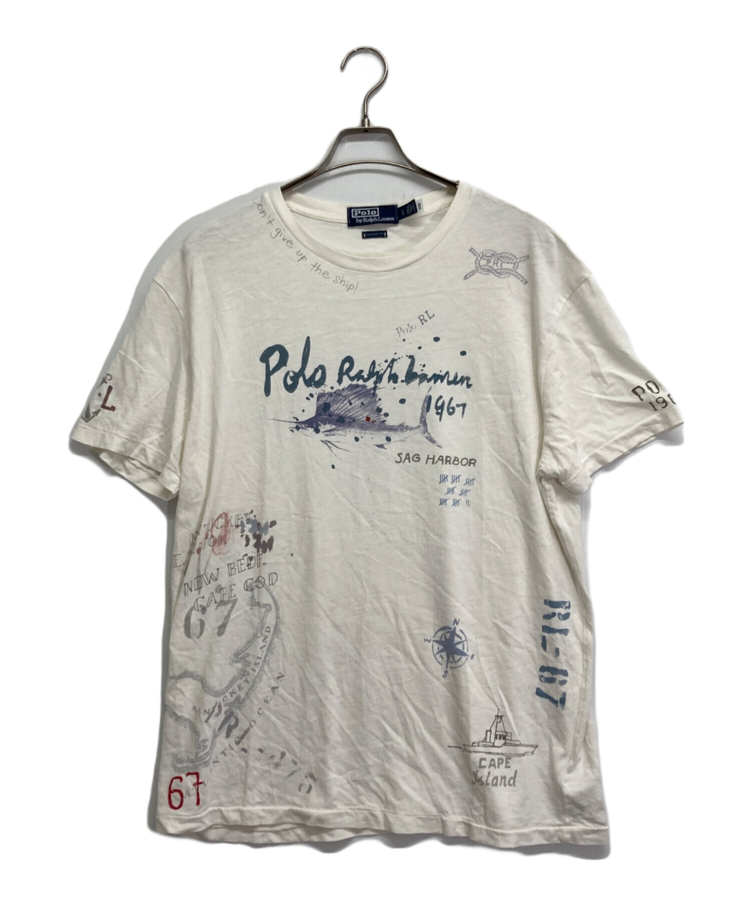 中古・古着通販】POLO RALPH LAUREN (ポロ・ラルフローレン) デザインt