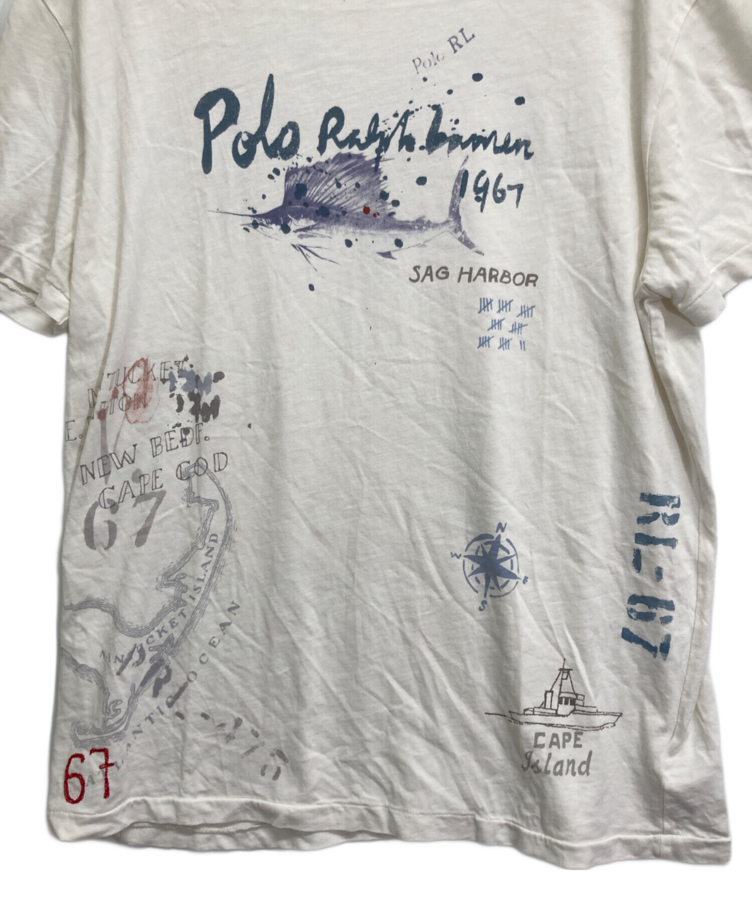 中古・古着通販】POLO RALPH LAUREN (ポロ・ラルフローレン) デザインt