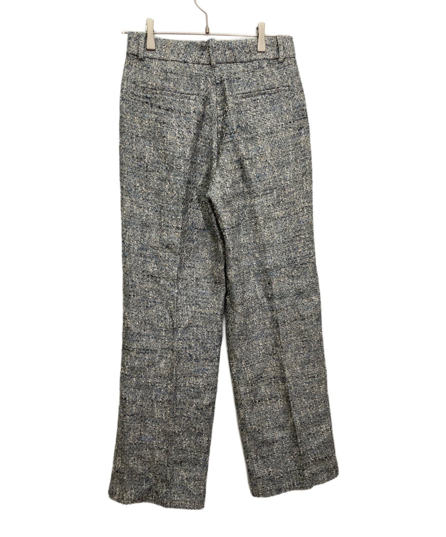 中古・古着通販】theory (セオリー) ツイードパンツ グレー サイズ:2
