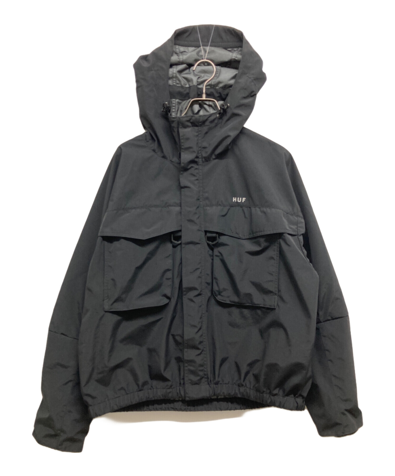 中古・古着通販】HUF (ハフ) GUIDE SHELL JACKET ブラック サイズ:M